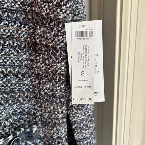 Chico’s Tweed Cardigan - Picture 4 of 4